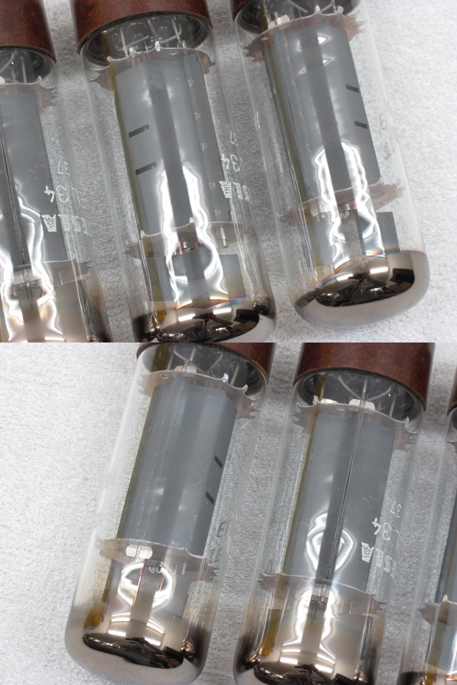 真空管　EL34/6CA7 TESLA 4本セット 6CA7/EL34 松下 メーカー特選品 N番 4本マッチ - ヴィンテージ