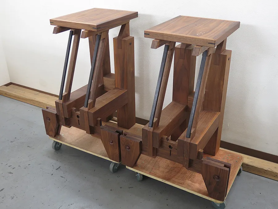 山崎創作 特注 木製 スピーカースタンド