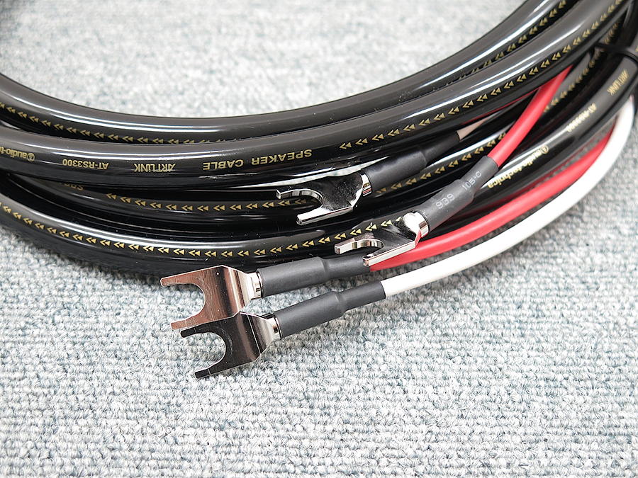 美品 audio-technica AT-RS3300 2.0m スピーカーケーブル @34073