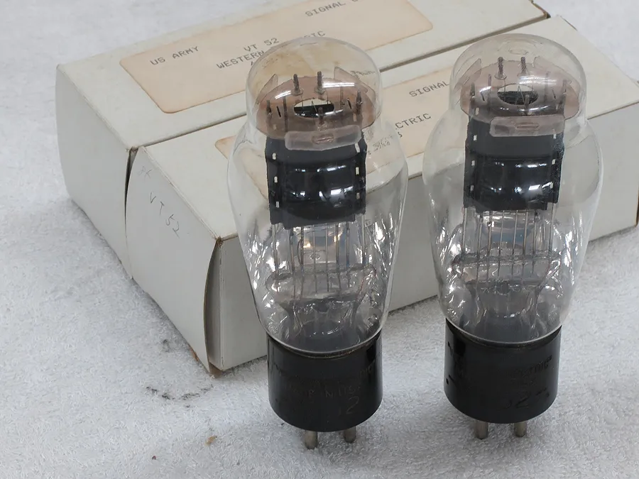 Western Electric VT52 刻印 (2本) 真空管 出力管