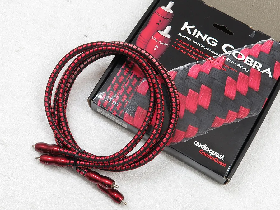 AudioQuest King Cobra(1m)ペア RCA 正規輸入 元箱付