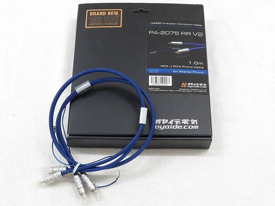 オヤイデ OYAIDE PA-2075 RR V2 フォノケーブル 1.0m