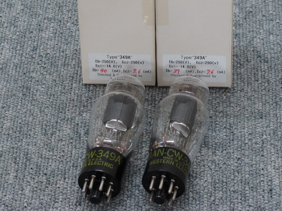 美品】Western Electric JAN-CW-349A (2本) 真空管 @35356 / 中古