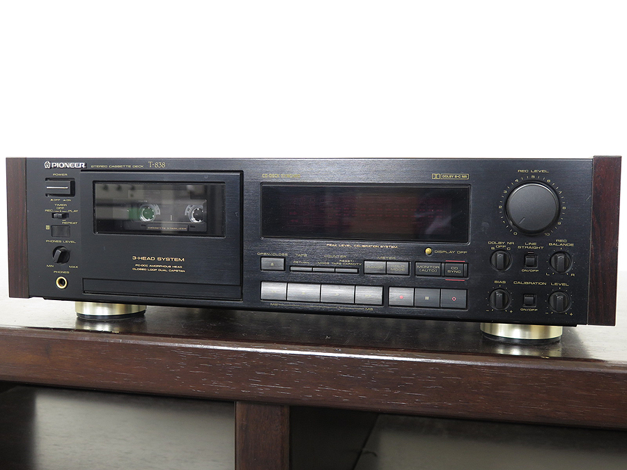 ジャンク】パイオニア Pioneer T-838 カセットデッキ @35378-【正規品