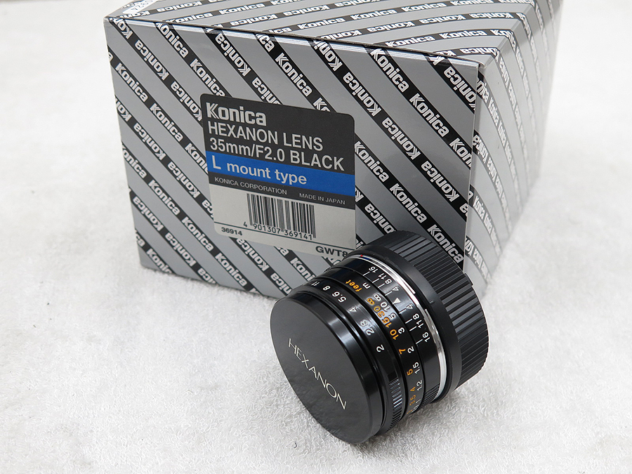 KONICA HEXANON LENS 35mm F2.0 Lmount レンズ 元箱付 @35597 /  中古オーディオ買取、販売、通販のショップアフロオーディオ横浜