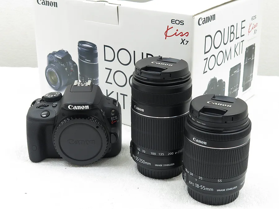 キヤノン Canon EOS Kiss X7 ダブルズームキット 元箱付
