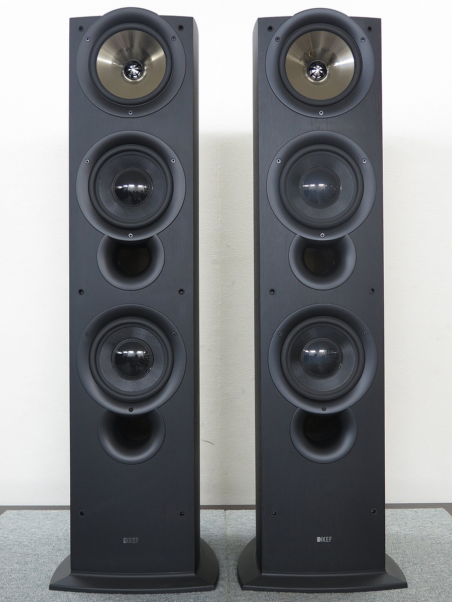 美品】KEF IQ90(ウォールナット) ペア-