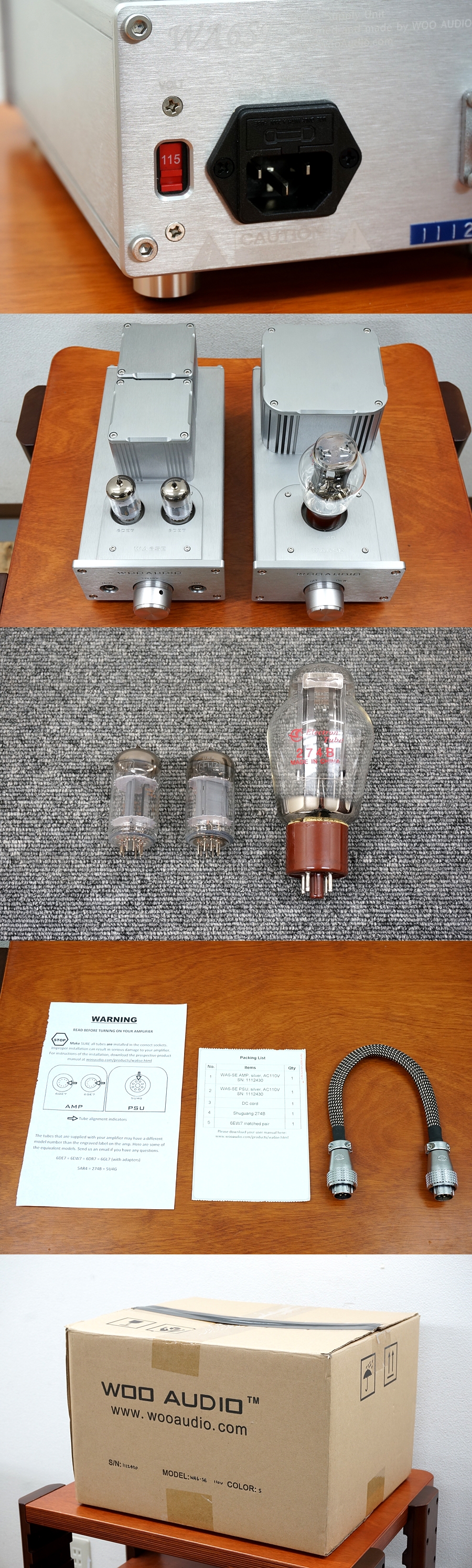WOO AUDIO WA6-SE 真空管ヘッドフォンアンプ 元箱付き @36711