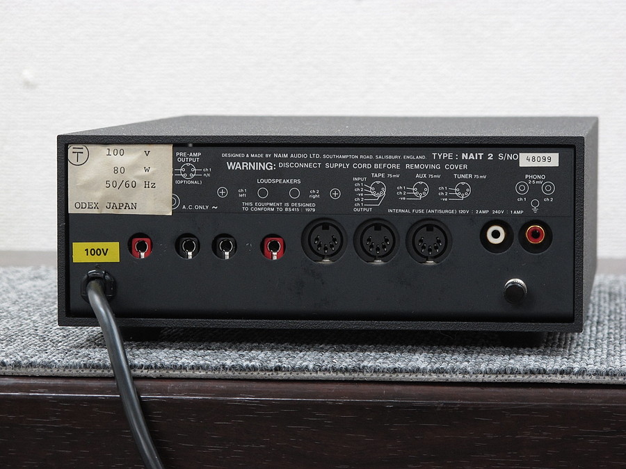 NAIM AUDIO NAIT2 プリメインアンプ PHONOタイプ 元箱付 @38099