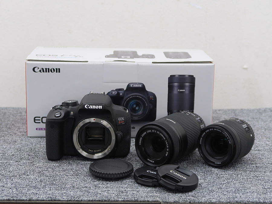 未使用】キヤノン Canon EOS Kiss X9i ダブルズームキット カメラ