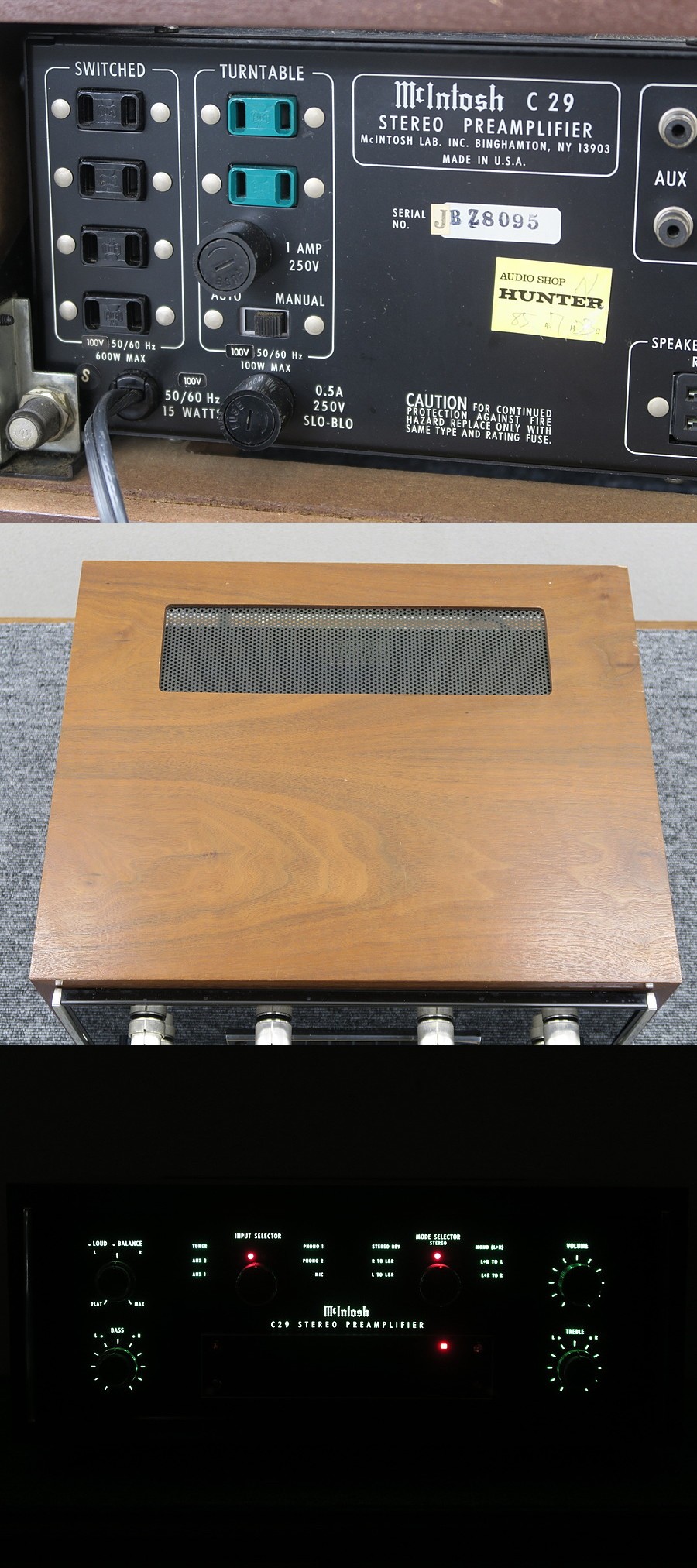 ジャンク】 マッキントッシュ Mcintosh C29 プリアンプ @38750