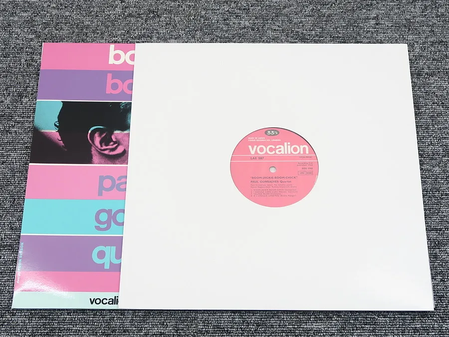 Paul Gonsalves Quartet Boom-Jackie-Boom-Chickレコード