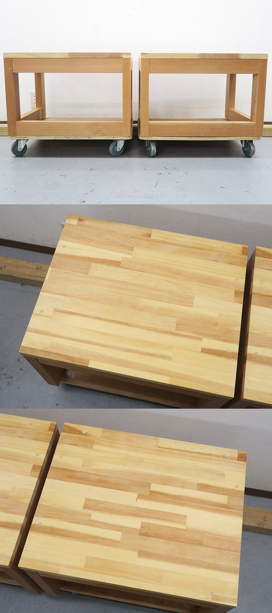 自作 木製スタンド スピーカースタンド ペア @39647