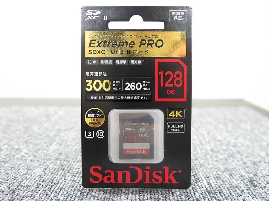 新品 SanDisk SDXC Extreme PRO UHS-II 128GB SDカード