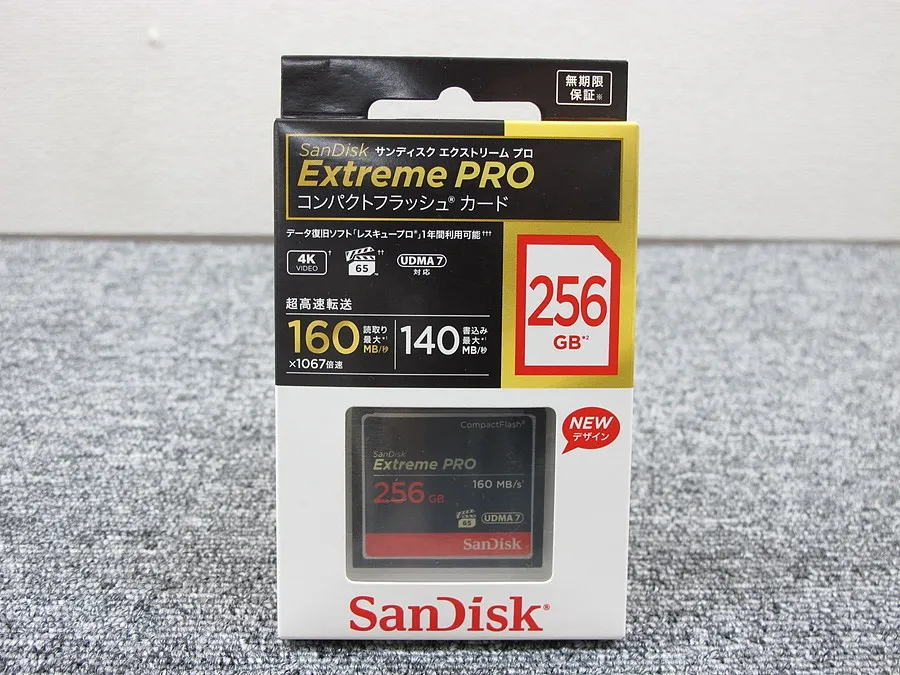新品 SanDisk Extreme PRO コンパクトフラッシュ 256GB