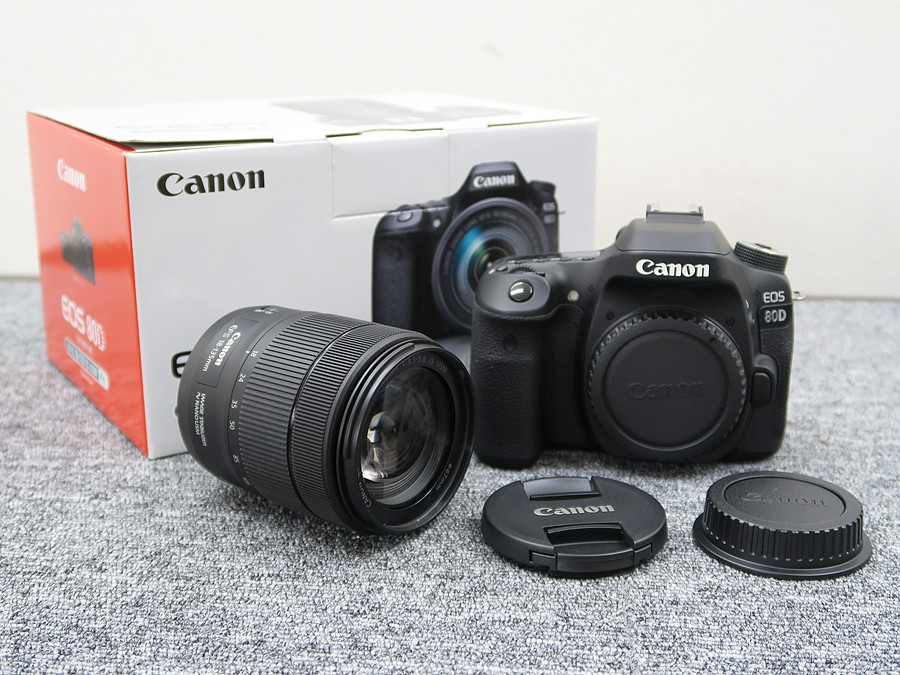 キヤノン Canon EOS 80D EF-S18-135 IS USM レンズキット 元箱付 