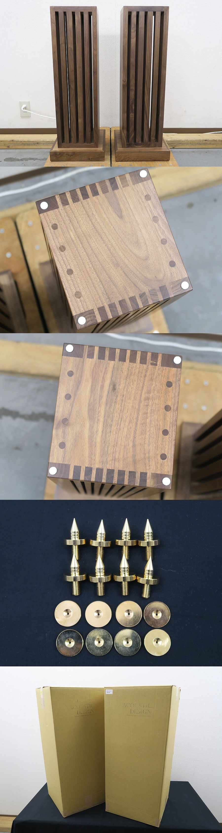 Acoustic Design AD-35a スピーカースタンド スパイク・元箱付 @40467