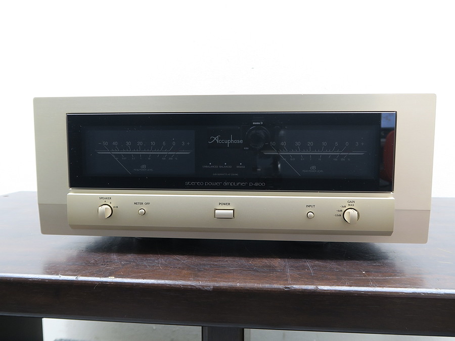 アキュフェーズ Accuphase P-4100 パワーアンプ 元箱付 @41506 / 中古オーディオ買取、販売、通販のショップアフロオーディオ横浜