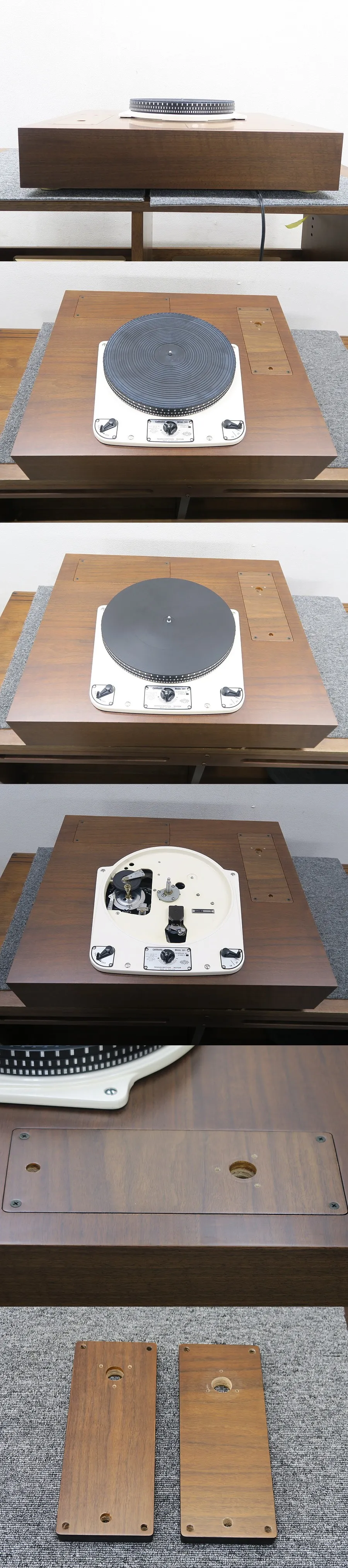 ガラード GARRARD 301 特注キャビネット付 ダブルアーム対応 @42056