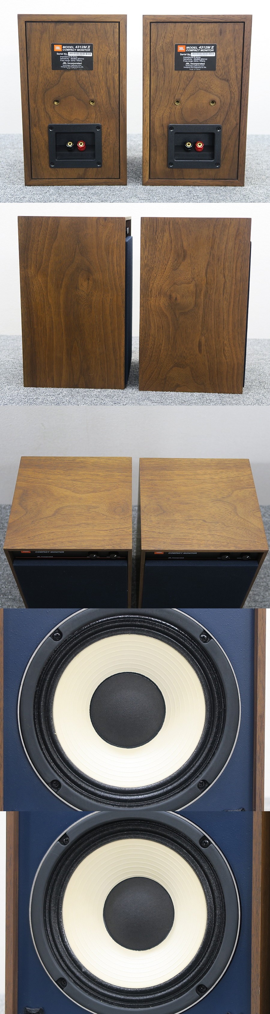 【美品】JBL 4312M　ペア スピーカー ブラケット付き Amazon | JBL スピーカー 4312M II WX [ペア] | モニター
