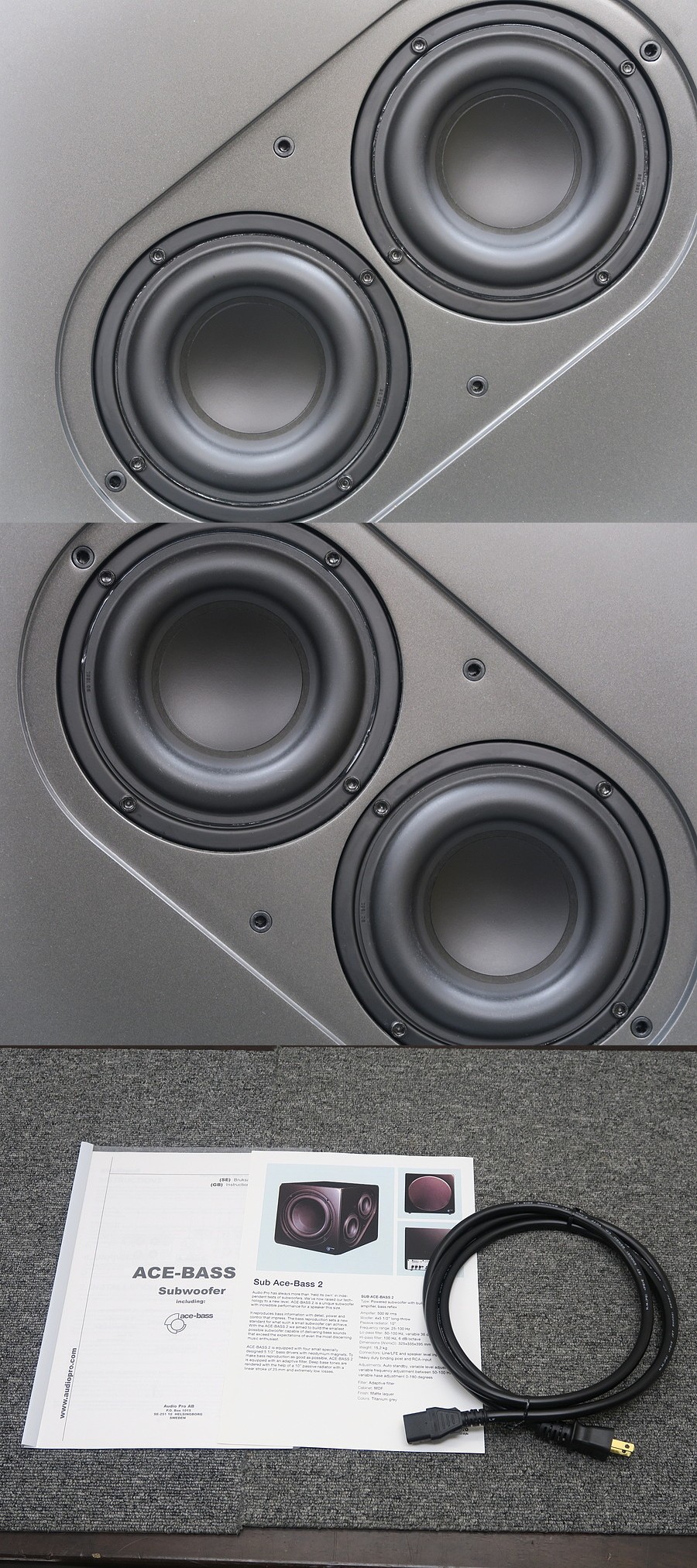 オーディオプロ audio pro ACE BASS2 サブウーファー @42628 / 中古