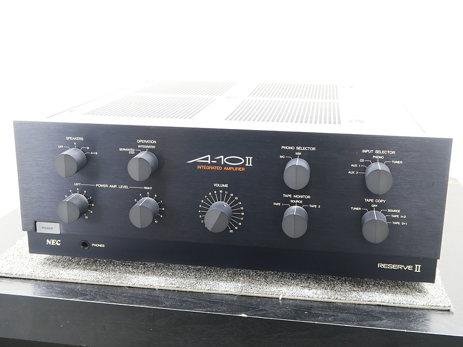 名機】NEC A-10 II プリメインアンプ - www.stedile.com.br