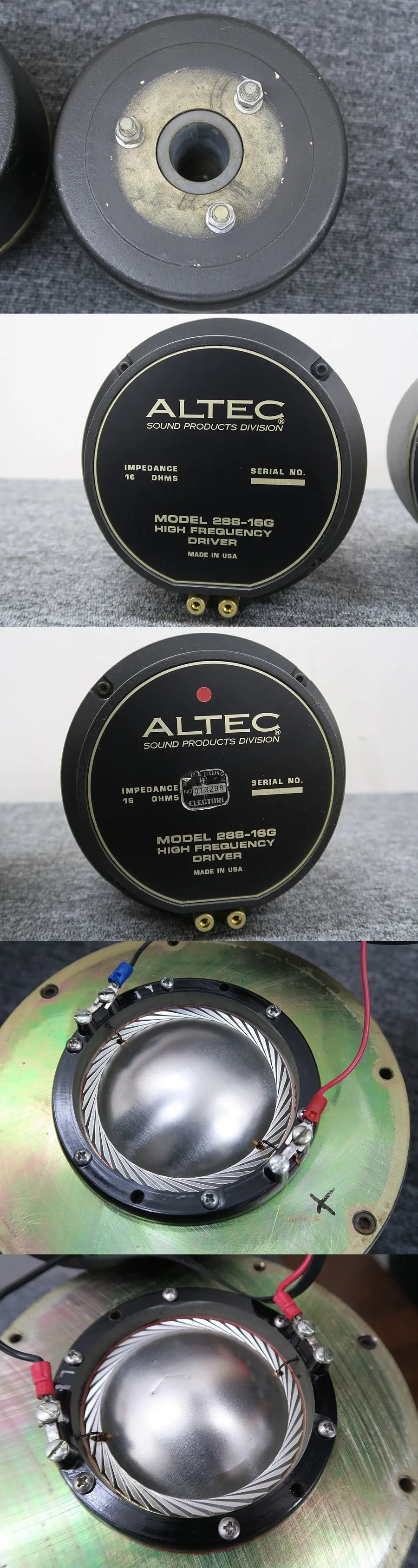 アルテック ALTEC 288-16G ドライバー ペア @44118｜中古オーディオ
