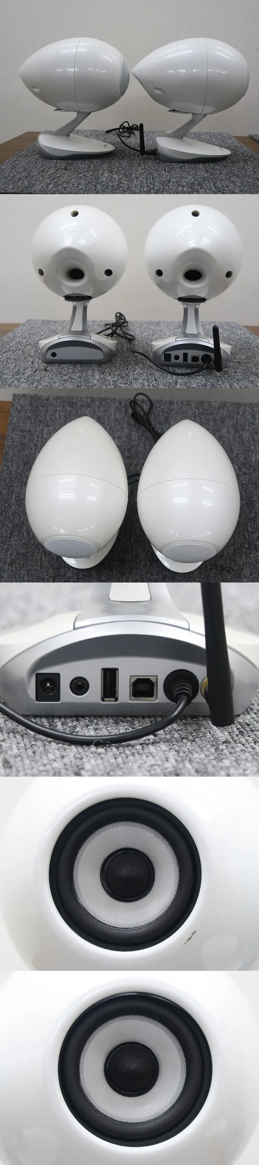 イクリプス ECLIPSE TD-M1 スピーカー ペア ホワイト @44354｜中古