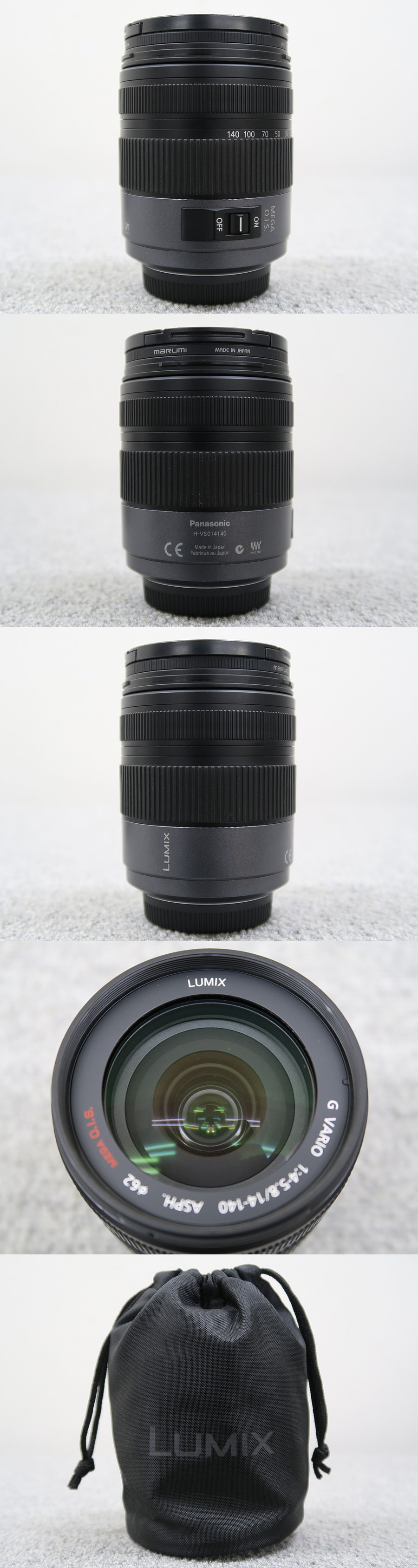 Panasonic LUMIX G VARIO HD 14-140mm/F4.0-5.8 ASPH カメラレンズ @44819 / 中古