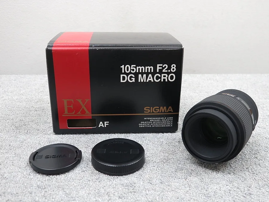 シグマ SIGMA MACRO 105mm f2.8EX DG MACRO カメラレンズ 元箱付