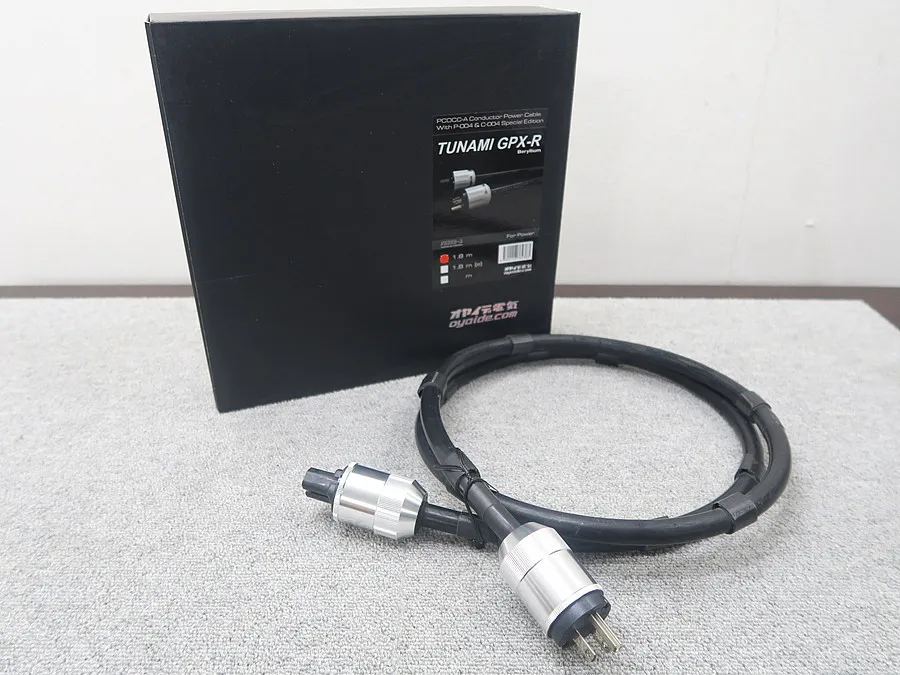 オヤイデ OYAIDE TUNAMI GPX-R 1.8m 電源ケーブル 元箱付