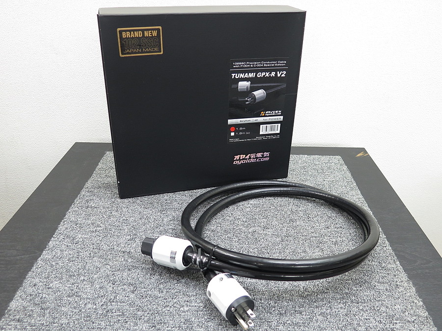 オヤイデデンキ OYAIDE TUNAMI GPX-R V2(1.8m) 電源ケーブル 元箱付