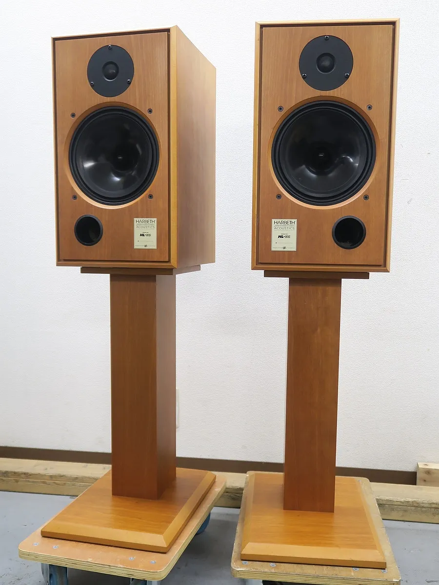 HARBETH HL-K6 スピーカー ペア ハーベス 英国製 ハーベス HARBETH HL-K6 スピーカー(ペア) スタンド付き @46033｜中古