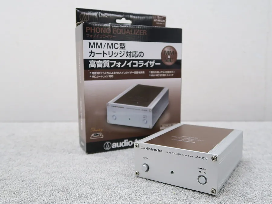 オーディオテクニカ audio-technica AT-PEQ20 フォノイコライザー 元箱付
