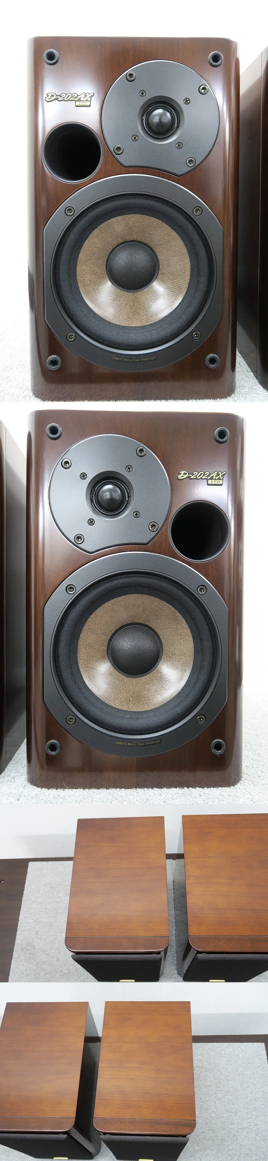 オンキヨー ONKYO D-202AX LTD スピーカー ペア @45946｜中古