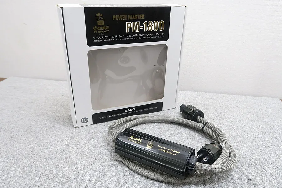 CAMELOT TECHNOLOGY PM-1800　(1.5m) 電源ケーブル 元箱付