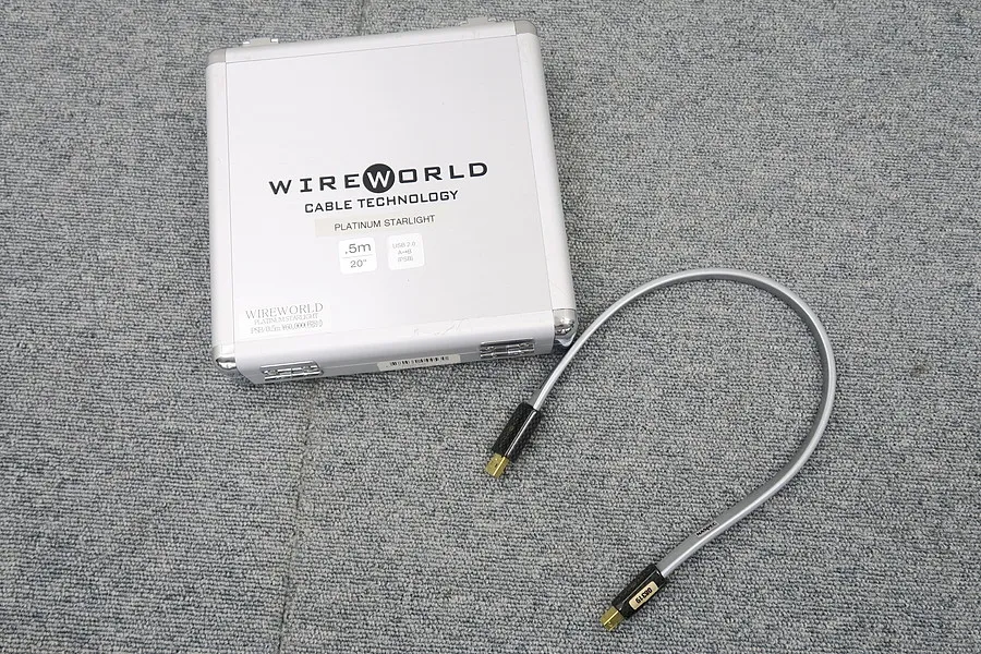 WIRE WORLD PLATINUM STARLIGHT PSB/0.5m USBケーブル ケース付