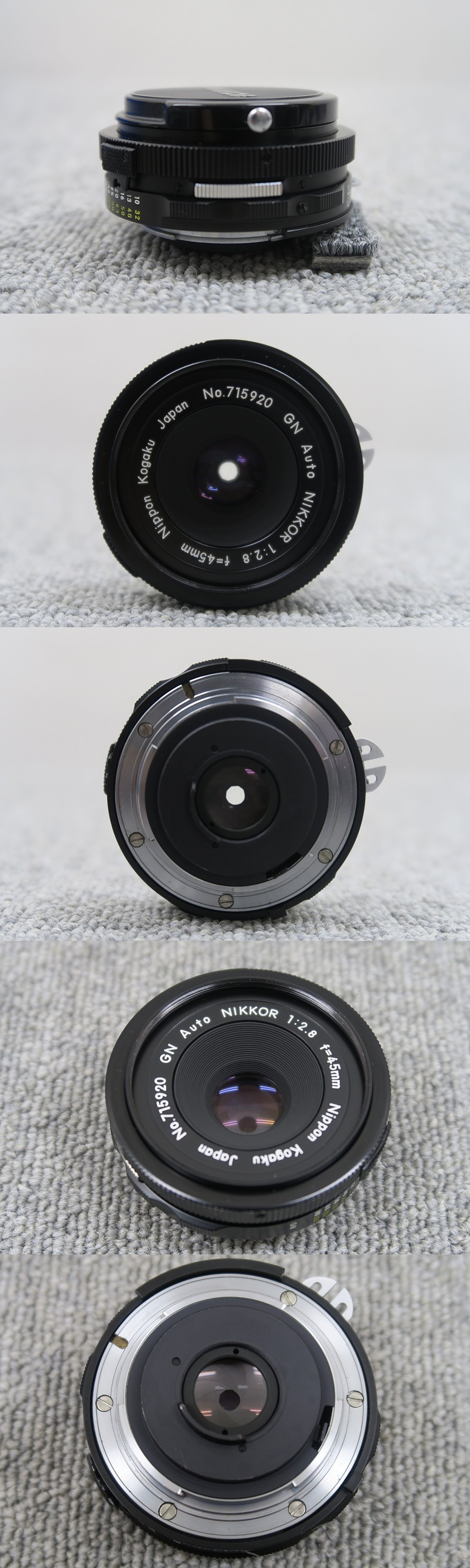 ニコン NIKON GN Auto Nikkor 45mm F2.8 カメラレンズ @47446 / 中古 