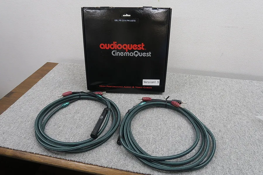 オーディオクエスト AudioQuest CV-4(3.0mペア) スピーカーケーブル 元箱付