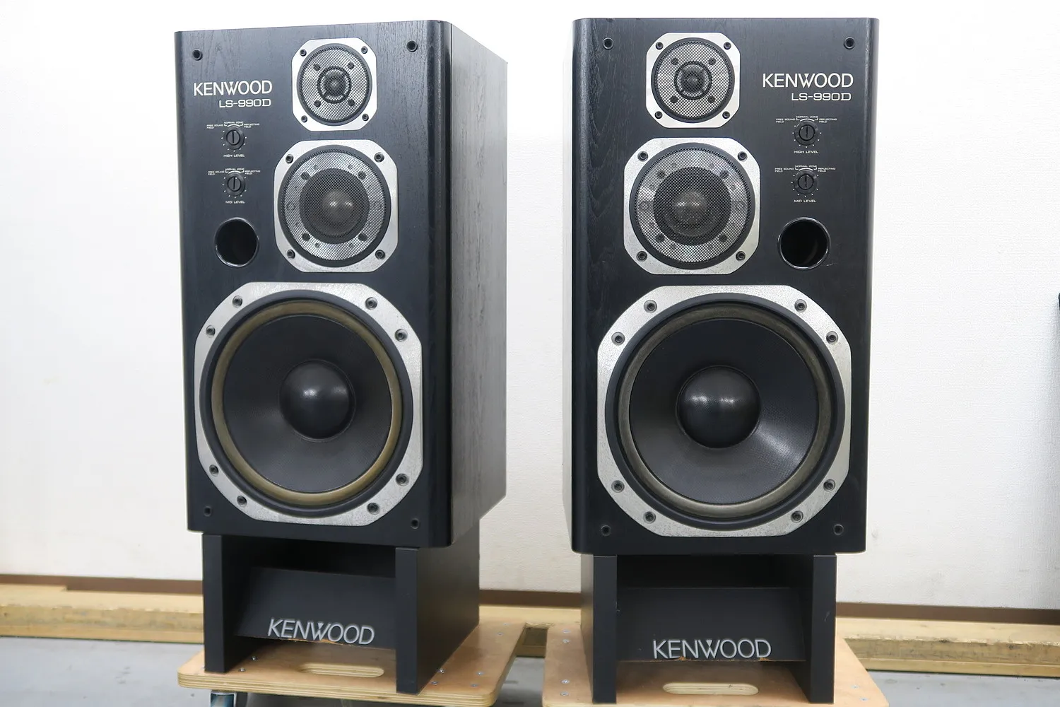 ケンウッド KENWOOD LS-990D スピーカーペア スタンド付き