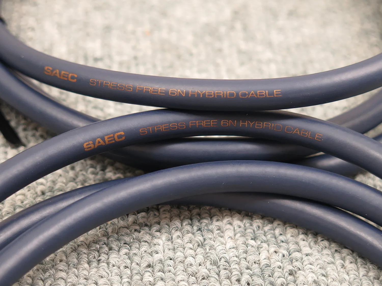 SAEC STRESS FREE 6N HYBRID CABLE RCA ペア 1.2m@48424｜中古