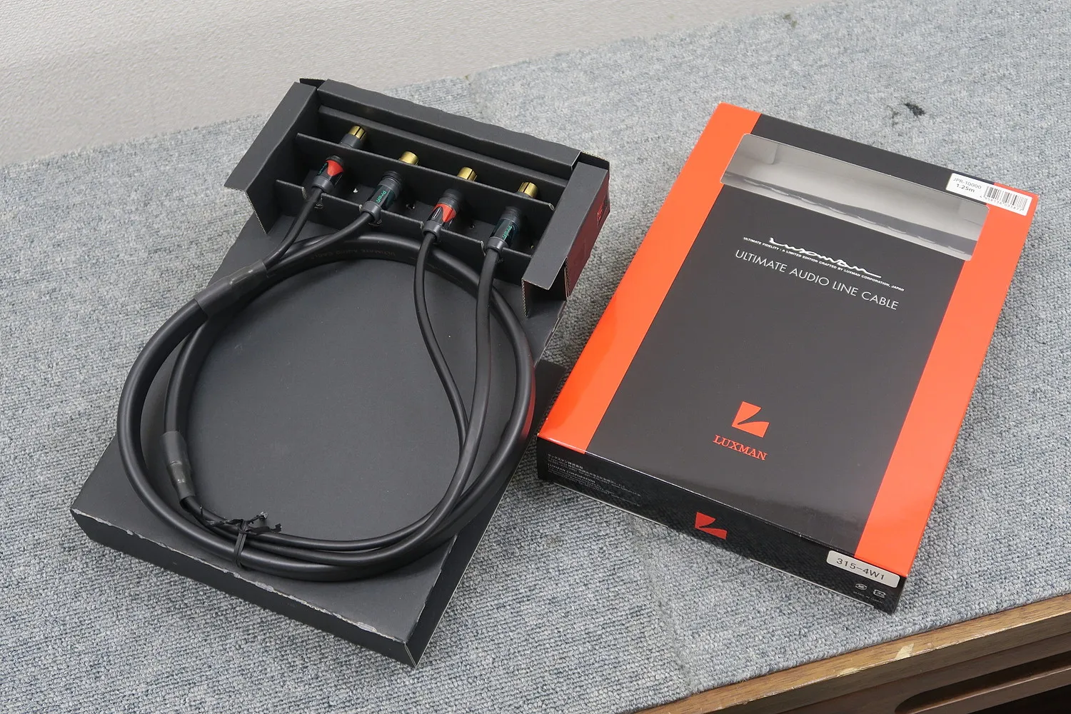 ラックスマン LUXMAN JPR-10000 RCAケーブル 元箱付