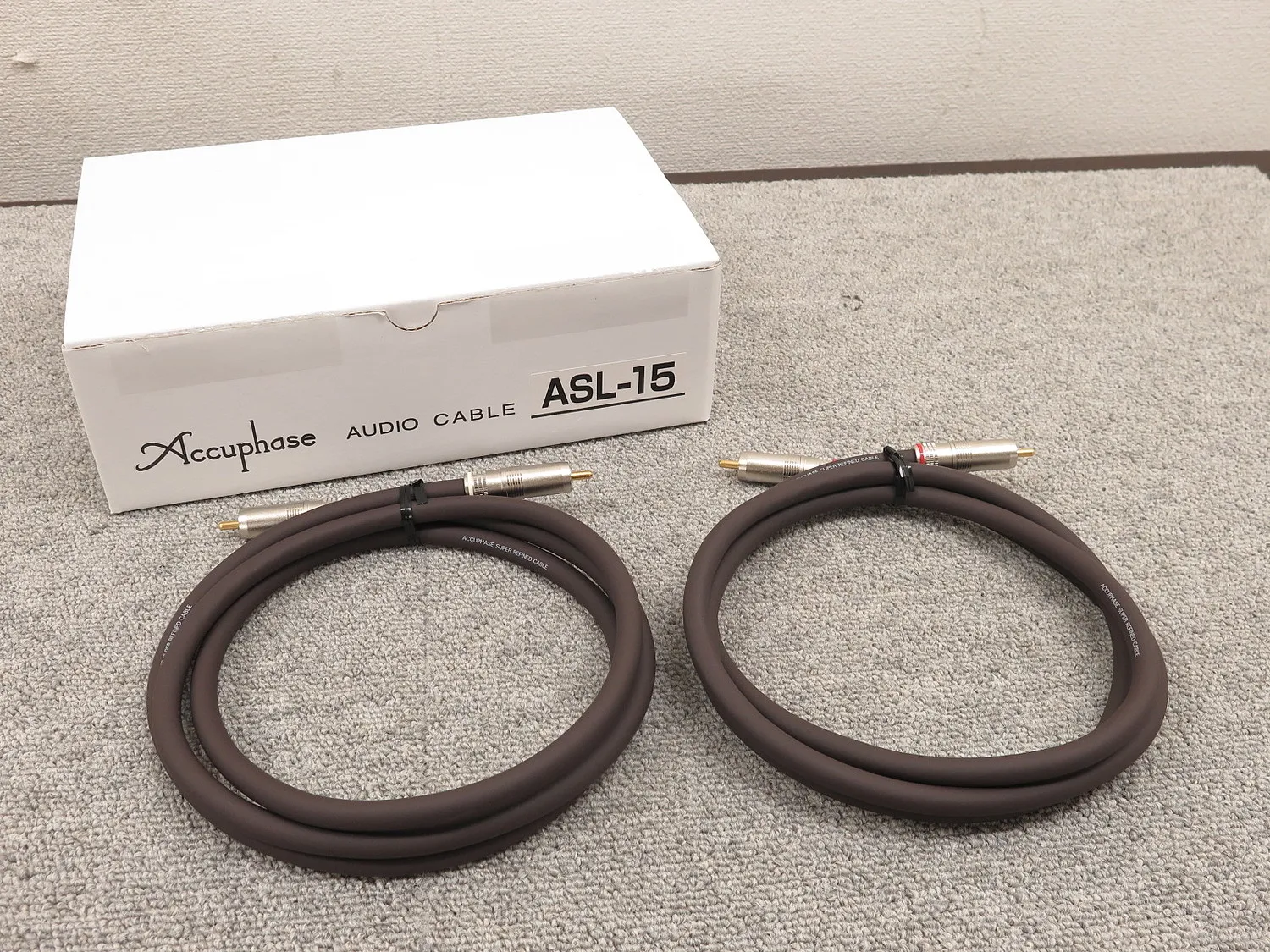 アキュフェーズ Accuphase ASL-15 (1.5m) RCAケーブル 元箱付