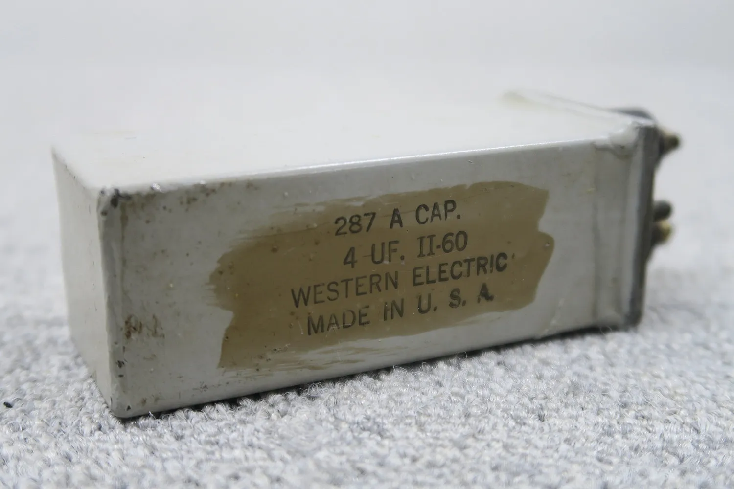 ウエスタンエレクトリック Western Electric 400V 4MFD オイルコンデンサー