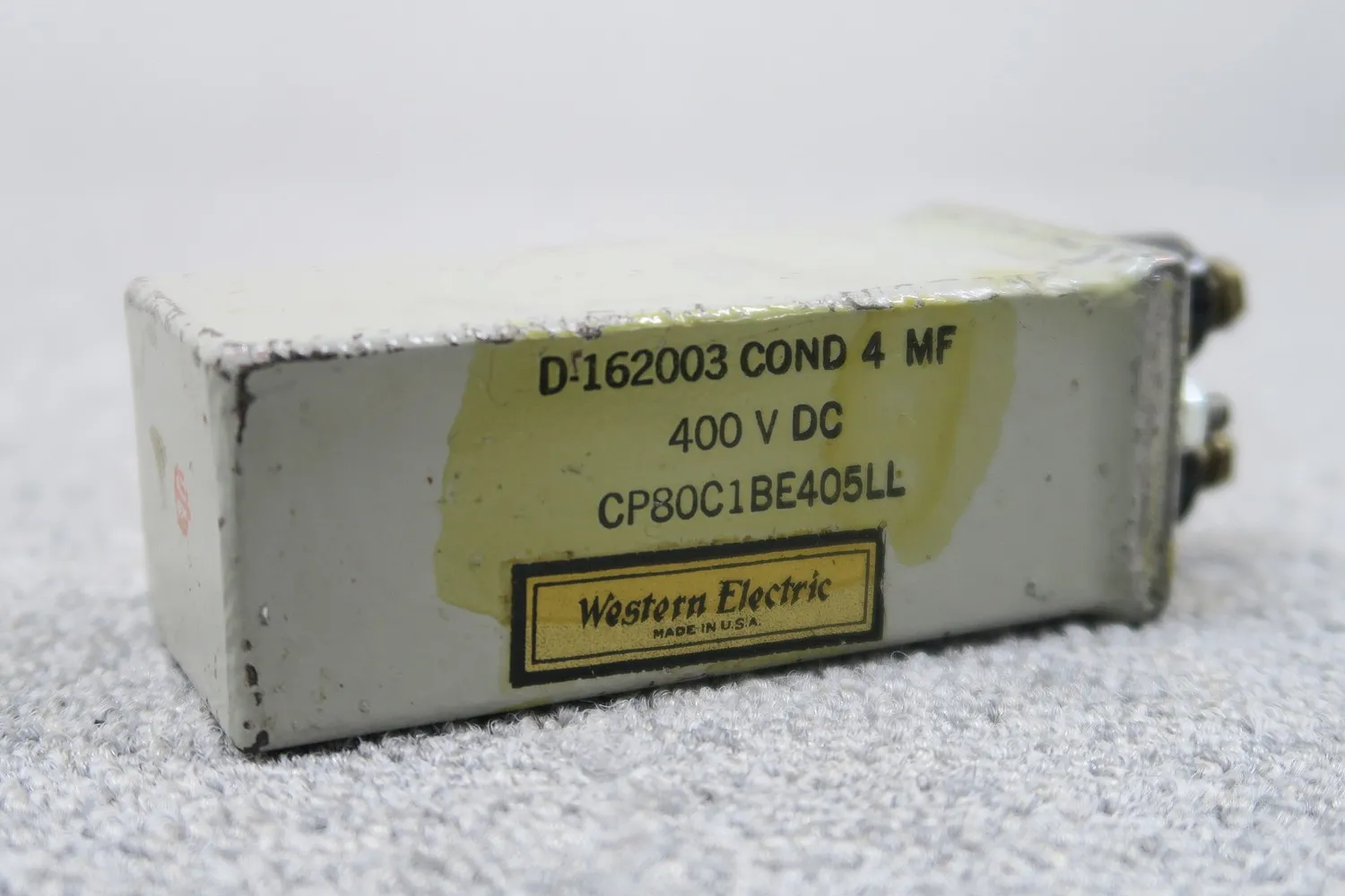ウエスタンエレクトリック Western Electric 400V 4MFD オイルコンデンサー