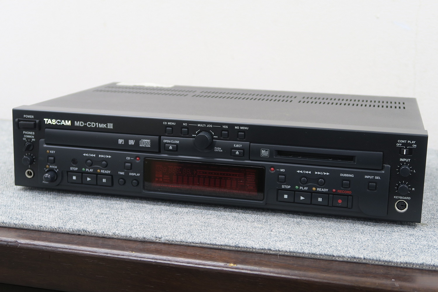 TASCAM MD/CDコンビネーションデッキ/プレーヤー MD-CD1MK3 ...