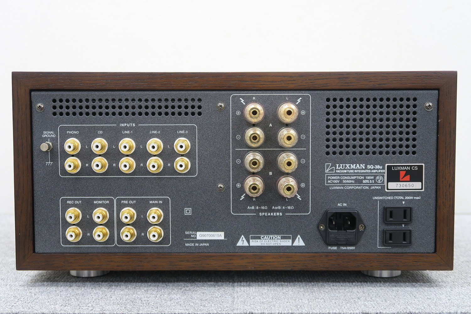 ラックスマン LUXMAN SQ-38u プリメインアンプ @49117 / 中古