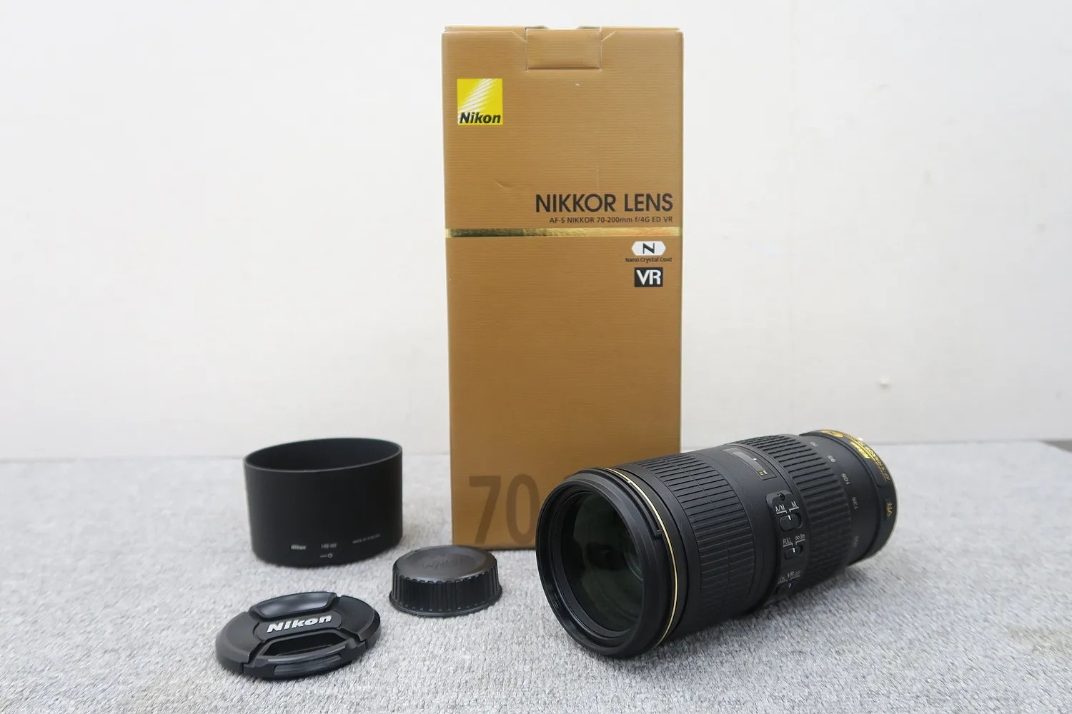 ニコン NIKON AF-S NIKKOR 70-200mm f/4G ED VR カメラレンズ 元箱付