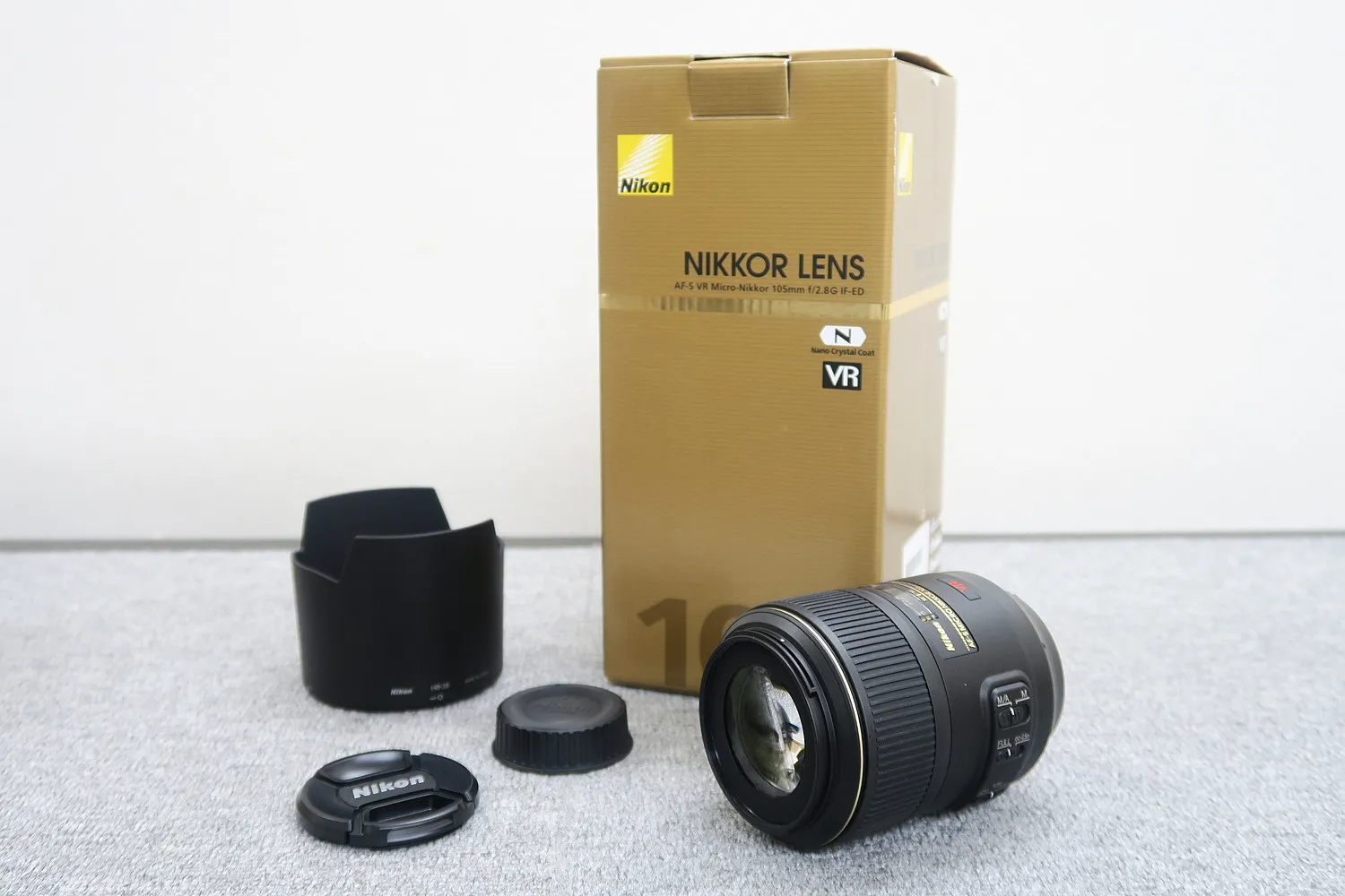 ニコン NIKON AF-S VR Micro Nikkor 105mm f/2.8G IF-ED カメラレンズ 元箱付