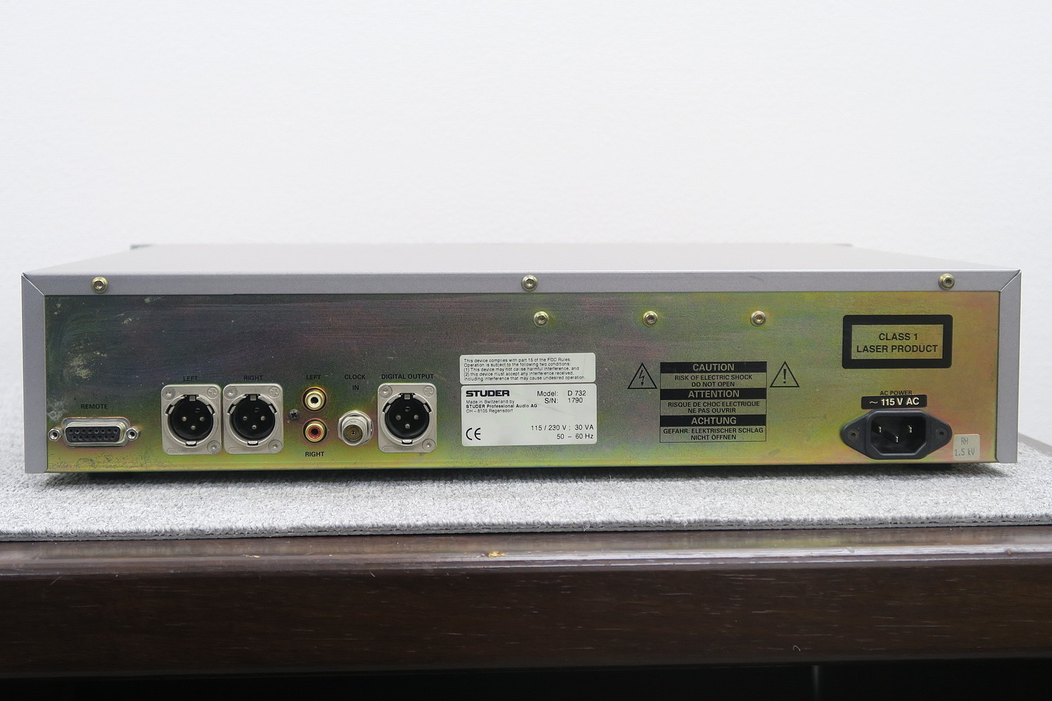 スチューダー STUDER D732 CDプレーヤー 115V仕様 @49469 / 中古